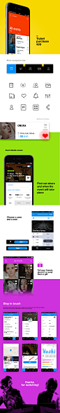 Ticket Purchase Mobile App : We were approached by the client to design an interface of a native mobile app (iOS) for buying tickets. The future app required an effective information architecture that would allow users to find the information they need ea