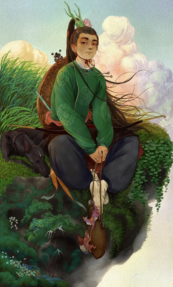 妖与灵4｜少年郎 完稿 - 小红书-花瓣网