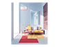 Mid 2020 : Set of illustrations done during the past months exploring interior, product & landscape design