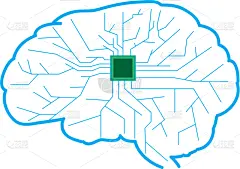 分离着色,计算机网络,脑部,图标,人,形状,人造的,概念,智慧,创造力