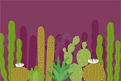 仙人掌背景  【酷图网】仙人掌背景,壁纸,插图,插画,绿色植物,绿植,清新,肉质灌木