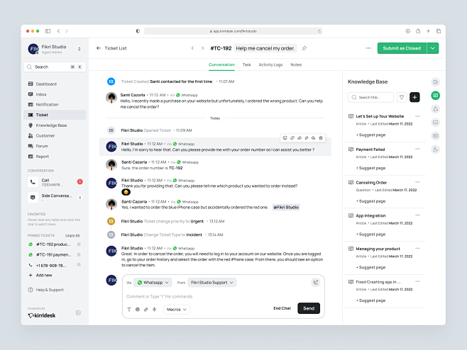 KirriDesk - 客户服务管理系统...