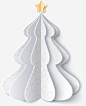 白色星星圣诞树png免抠素材_新图网 https://ixintu.com 白色圣诞树 星星图案 装饰图案 折纸图案 圣诞节 节日树木