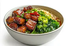 浓汁卤肉面餐饮摄影图