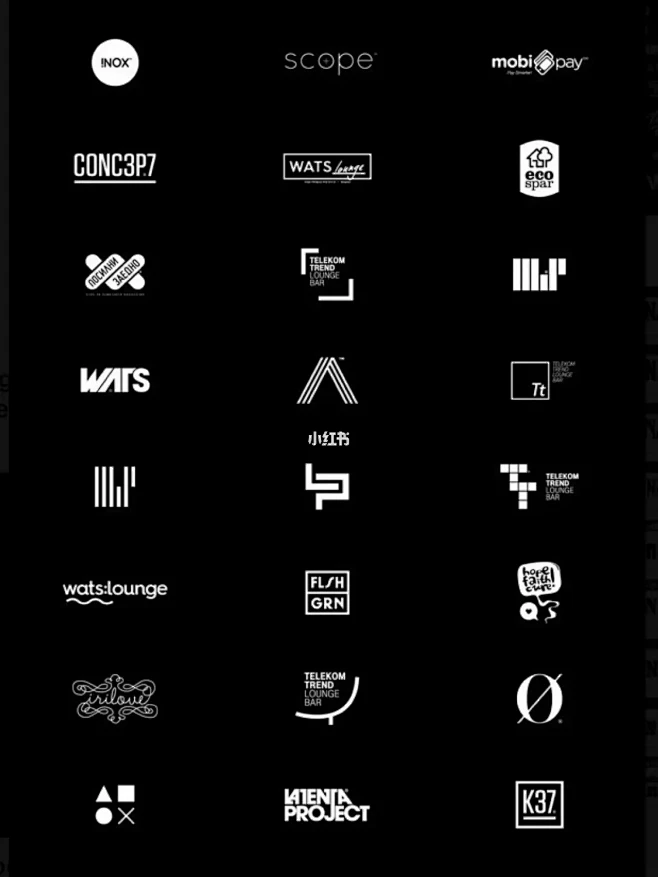 LOGO设计丨创意 几何图形 logo案例合集-花瓣网