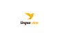 鸽子折纸渐变LOGO创意设计视觉应用_字体传奇网-中国首个字体品牌设计师交流网
