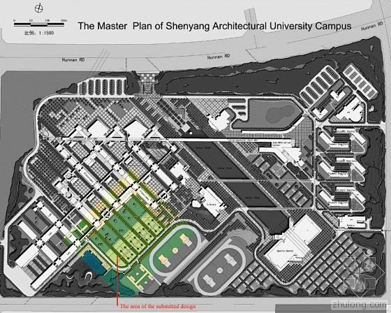 沈阳建筑大学的稻田校园第2张图片