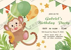 ins绿色手绘卡通动物插画海报 【酷图网】ins,绿色手绘,卡通,动物,狮子,长颈鹿,斑马,猴子气球,插画,背景,矢量,AI素材