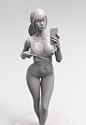 Selfie, Qi Sheng Luo : Modeled in Zbrush, rendered with Keyshot.