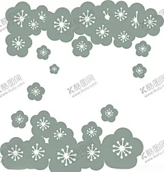 花卉图案 【酷图网】壁纸,雕刻素材,矢量图,硅藻泥用图,图案,花卉
