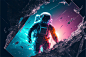 General 2304x1536 AI art astronaut spacesuit space science fiction abstract Midjourney