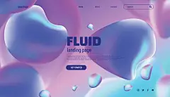 创意几何科幻霓虹梦幻科技水彩登录页BANNER插画AI矢量设计素材 (534)