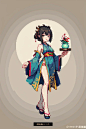 像素少女立绘 - 小红书