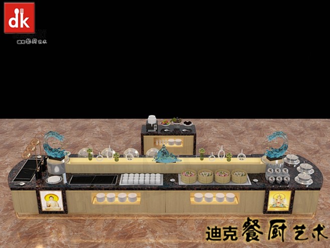 素质全自助餐台设计定制 酒店自助餐设备 保温设备酒店移动布菲台 (7)