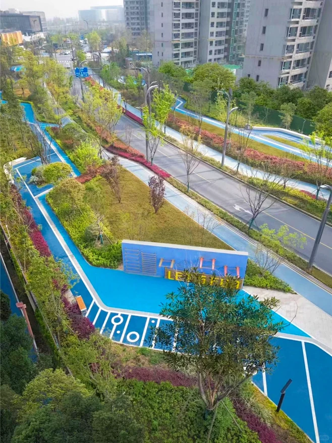 【线性景观】成都未来之城公园街道