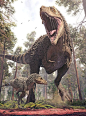 现代Paleoart展示：60个可怕的恐龙插图和3D渲染