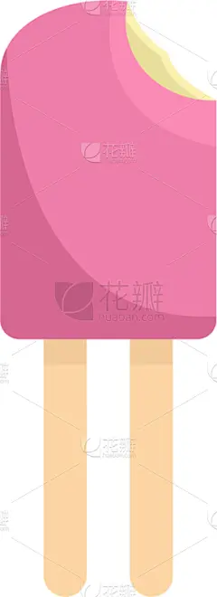 粉色,冰淇淋,扁平化设计,计算机图标,可爱的,计算机,果汁冰糕,食品,简单,甜点心