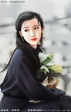 张雅涵手绘美眉插画作品欣赏[二][40P] #采集大赛#