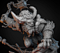 Dota2 Diorama, André Yamaguchi : Fan art of Dota 2 - Diorama: Drow Ranger vs Spirit Breaker