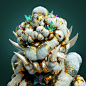 3D art c4d CGI Character cinema 4d nft octane pupaks Render
