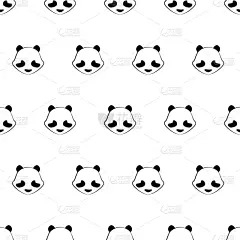 可爱的,动物,熊猫,四方连续纹样,东方人,儿童,婴儿,形状,圆形,纸