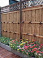 竹篱笆栅栏围栏户外庭院碳化防腐菜园护栏花园景观日式精致围拦墙-淘宝网