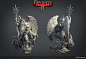 Divinity Original Sin 2 - Statues, Maïté Vandewalle : During my internship at Larian Studios I made a couple of statues for Divinity Original Sin 2, based on concept art.
For the statue of The Divine and Braccus Rex, I recycled a couple of pre-existing hi