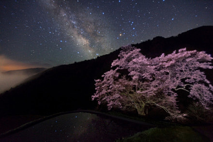 绚烂的星空，静谧的乡村夜。摄影师MASA...