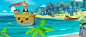 cobalt beach, Sukhbir Purewal : concept art for Angry Birds Go