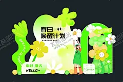 春天美陈 【酷图网】春天,幼儿园,每日唤醒,商场美辰,kt板