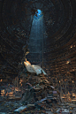 Master of the books, Waldemar Bartkowiak : Environment / lighting study. 
Its about wizard seeking for knowledge, that unfortunately turn himself into rat. Trying to find the way to get back to his original form, turned out not to be an easy task. 
Had lo