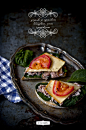 Spinach, Tuna, Smoked Cheese, & Tomato Toasts | Krew i mleko