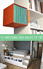 CLIP ON SHELF, and more on Awesome IKEA Hacks To Try on this site http://www.ikeahackers.net/