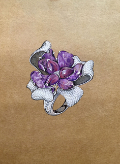 珠宝手绘 - 视觉中国设计师社区奔啊采集到ring采集51fashion.com.