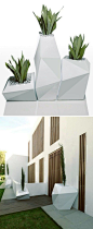 Large Faceted Planters #geometric #geodesic #polygonal: 