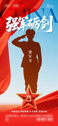 建军节海报