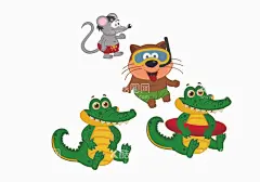 小动物  - 源文件下载【酷图网】小动物,动物,老鼠,熊,潜水的熊,恐龙,恐龙戴泳圈,戴泳圈的恐龙,