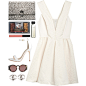 A fashion look from November 2013 featuring Rebecca Taylor dresses, Proenza Schouler handbags and WGACA earrings. Browse and shop related looks.