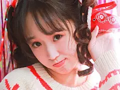 圣诞节双马尾女孩主题写真苹果平板壁纸