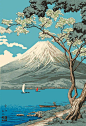日本版画中的富士山 ​​​​
