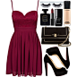 A fashion look from August 2015 featuring lace dress, high heel shoes and black handbags. Browse and shop related looks.