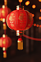 龙年大吉新年春节新春灯笼摄影图