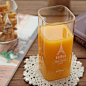 【果子家】zakka杂货创意透明方形玻璃杯 牛奶果汁饮料杯灯工玻璃-淘宝网