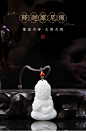 蓝田玉释迦牟尼佛吊坠天然原石雕刻释迦摩尼佛玉佛陀守护佛项链-tmall.com天猫