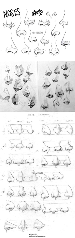 雅贤YY采集到【绘画-人体结构】嘴巴、鼻子