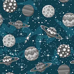 行星,太空,四方连续纹样,漫画,华丽的,壁纸,天空,科学,未来,绘制
