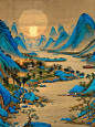 AI也可以画千里江山图 - 小红书