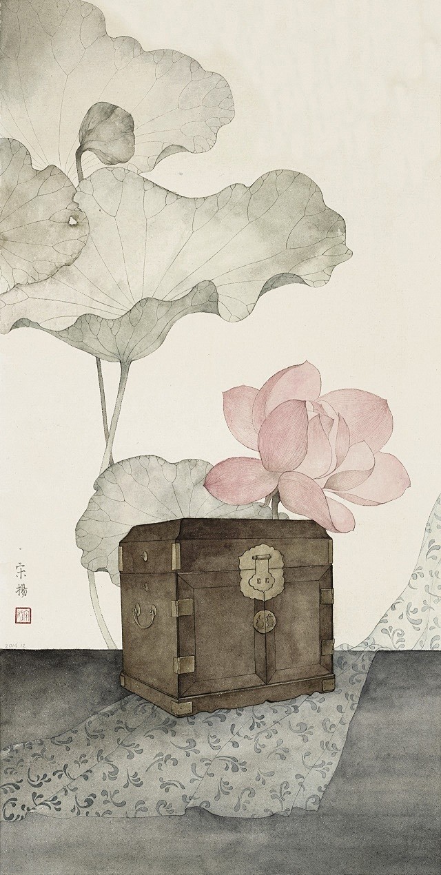 国画壁纸   #手绘作品#  作者：画家...