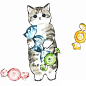 太可爱了！日本画师mofu sand笔下的猫咪世界