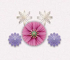 3D微立体视觉花朵设计png免抠素材_新图网 https://ixintu.com 3D立体花朵 3D立体纸雕 3D微立体 3D剪纸 3D新式背景 3D视觉效果